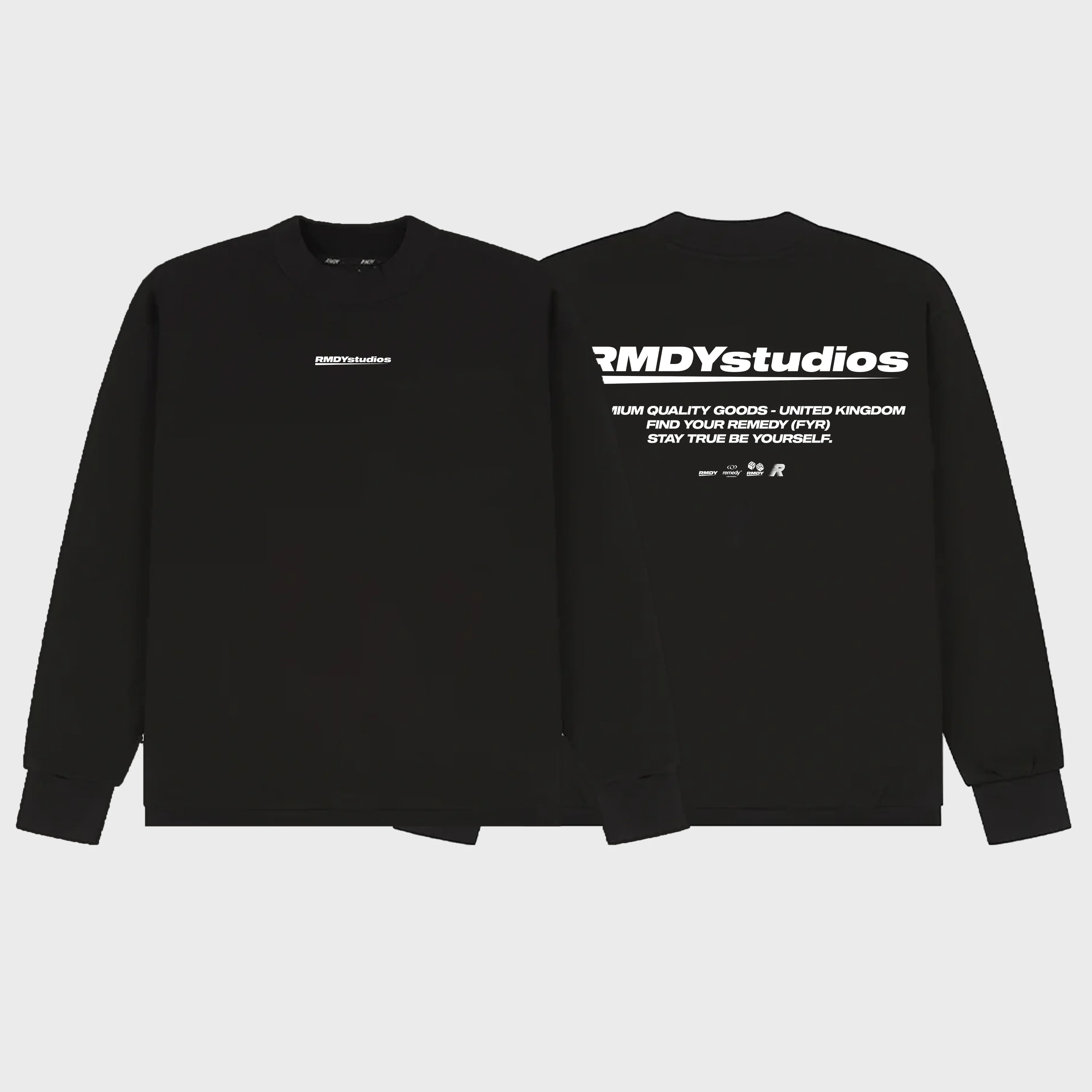 Black Statement RMDY. Crewneck